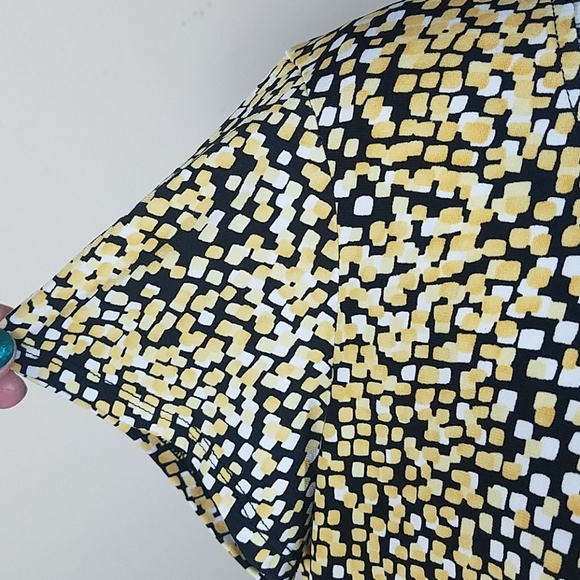 Hearts of palm, women's yellow, black, white top, Very comfortable, size… - Picture 3 of 6